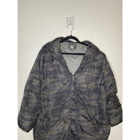 Sanctuary Camo Puffer Hooded Coat Jacket XXL - Picture 5 of 11